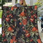 Australia Palm Cockatoo Quilt Aussie Native Flowers - Aussie Hoodie
