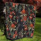 Australia Palm Cockatoo Quilt Aussie Native Flowers - Aussie Hoodie