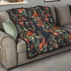 Australia Palm Cockatoo Quilt Aussie Native Flowers - Aussie Hoodie