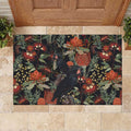 Australia Palm Cockatoo Rubber Doormat Aussie Native Flowers - Aussie Hoodie