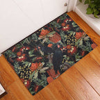 Australia Palm Cockatoo Rubber Doormat Aussie Native Flowers - Aussie Hoodie