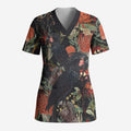 Australia Palm Cockatoo Scrub Top Aussie Native Flowers - Aussie Hoodie