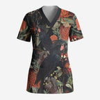 Australia Palm Cockatoo Scrub Top Aussie Native Flowers - Aussie Hoodie