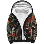 Australia Palm Cockatoo Sherpa Hoodie Aussie Native Flowers - Aussie Hoodie