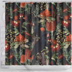 Australia Palm Cockatoo Shower Curtain Aussie Native Flowers - Aussie Hoodie