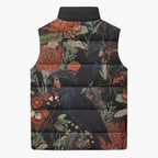 Australia Palm Cockatoo Sleeveless Puffer Jacket Aussie Native Flowers - Aussie Hoodie