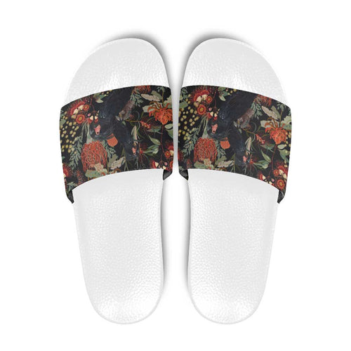 Australia Palm Cockatoo Slide Sandals Aussie Native Flowers - Aussie Hoodie
