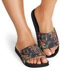 Australia Palm Cockatoo Slide Sandals Aussie Native Flowers - Aussie Hoodie