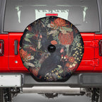 Australia Palm Cockatoo Spare Tire Cover Aussie Native Flowers - Aussie Hoodie
