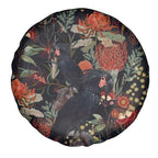 Australia Palm Cockatoo Spare Tire Cover Aussie Native Flowers - Aussie Hoodie