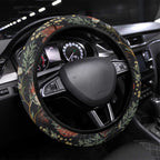 Australia Palm Cockatoo Steering Wheel Cover Aussie Native Flowers - Aussie Hoodie
