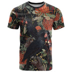Australia Palm Cockatoo T Shirt Aussie Native Flowers - Aussie Hoodie