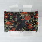 Australia Palm Cockatoo Tablecloth Aussie Native Flowers - Aussie Hoodie