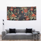 Australia Palm Cockatoo Tapestry Aussie Native Flowers - Aussie Hoodie