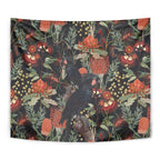 Australia Palm Cockatoo Tapestry Aussie Native Flowers - Aussie Hoodie