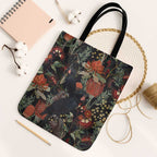 Australia Palm Cockatoo Tote Bag Aussie Native Flowers - Aussie Hoodie