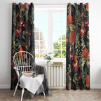 Australia Palm Cockatoo Window Curtain Aussie Native Flowers - Aussie Hoodie