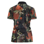 Australia Palm Cockatoo Women Polo Shirt Aussie Native Flowers - Aussie Hoodie
