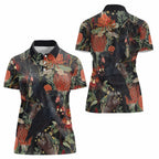 Australia Palm Cockatoo Women Polo Shirt Aussie Native Flowers - Aussie Hoodie