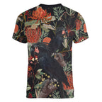 Australia Palm Cockatoo Women V-Neck T-Shirt Aussie Native Flowers - Aussie Hoodie