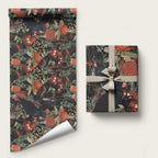 Australia Palm Cockatoo Wrapping Paper Aussie Native Flowers - Aussie Hoodie