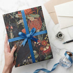 Australia Palm Cockatoo Wrapping Paper Aussie Native Flowers - Aussie Hoodie