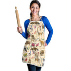 Australia Native Animals Apron Aussie Aboriginal Art Seamless Vibes - Aussie Hoodie