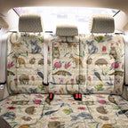 Australia Native Animals Back Car Seat Cover Aussie Aboriginal Art Seamless Vibes - Aussie Hoodie