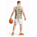 Australia Native Animals Basketball Jersey Aussie Aboriginal Art Seamless Vibes - Aussie Hoodie