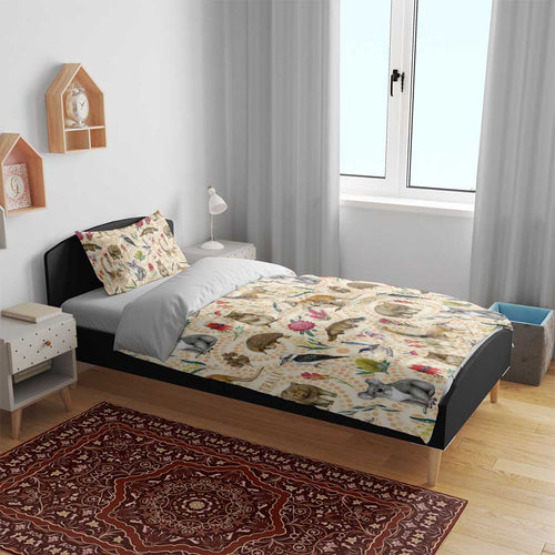 Australia Native Animals Bedding Set Aussie Aboriginal Art Seamless Vibes - Aussie Hoodie