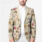 Australia Native Animals Blazer Aussie Aboriginal Art Seamless Vibes - Aussie Hoodie