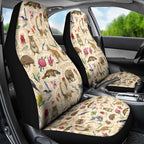 Australia Native Animals Car Seat Cover Aussie Aboriginal Art Seamless Vibes - Aussie Hoodie