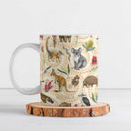 Australia Native Animals Ceramic Mug Aussie Aboriginal Art Seamless Vibes - Aussie Hoodie