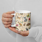Australia Native Animals Ceramic Mug Aussie Aboriginal Art Seamless Vibes - Aussie Hoodie