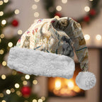 Australia Native Animals Christmas Santa Hat Aussie Aboriginal Art Seamless Vibes - Aussie Hoodie