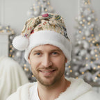 Australia Native Animals Christmas Santa Hat Aussie Aboriginal Art Seamless Vibes - Aussie Hoodie