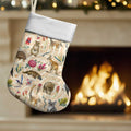 Australia Native Animals Christmas Stocking Aussie Aboriginal Art Seamless Vibes - Aussie Hoodie
