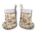 Australia Native Animals Christmas Stocking Aussie Aboriginal Art Seamless Vibes - Aussie Hoodie