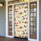 Australia Native Animals Door Cover Aussie Aboriginal Art Seamless Vibes - Aussie Hoodie