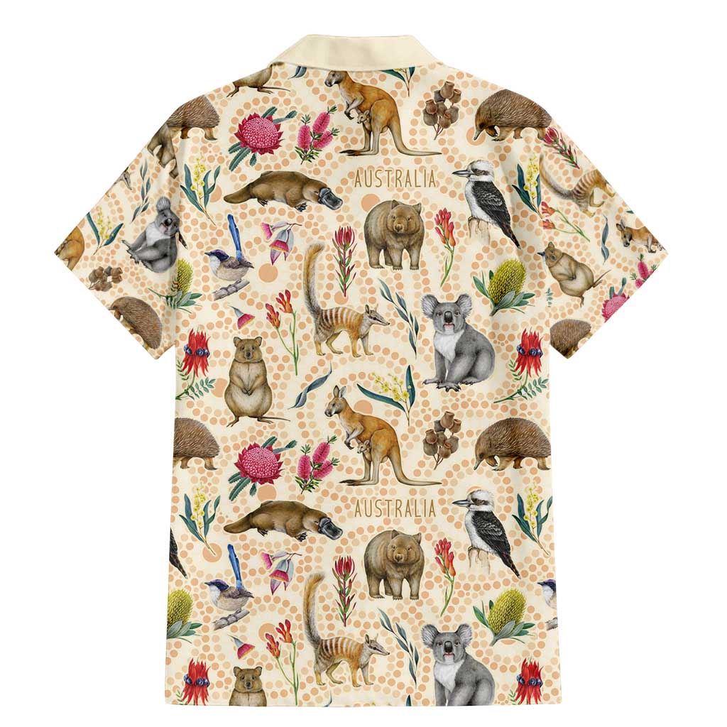 Australia Native Animals Family Matching Mermaid Dress and Hawaiian Shirt Aussie Aboriginal Art Seamless Vibes - Aussie Hoodie