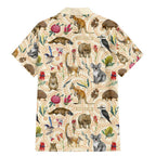 Australia Native Animals Family Matching Mermaid Dress and Hawaiian Shirt Aussie Aboriginal Art Seamless Vibes - Aussie Hoodie