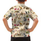 Australia Native Animals Family Matching Short Sleeve Bodycon Dress and Hawaiian Shirt Aussie Aboriginal Art Seamless Vibes - Aussie Hoodie