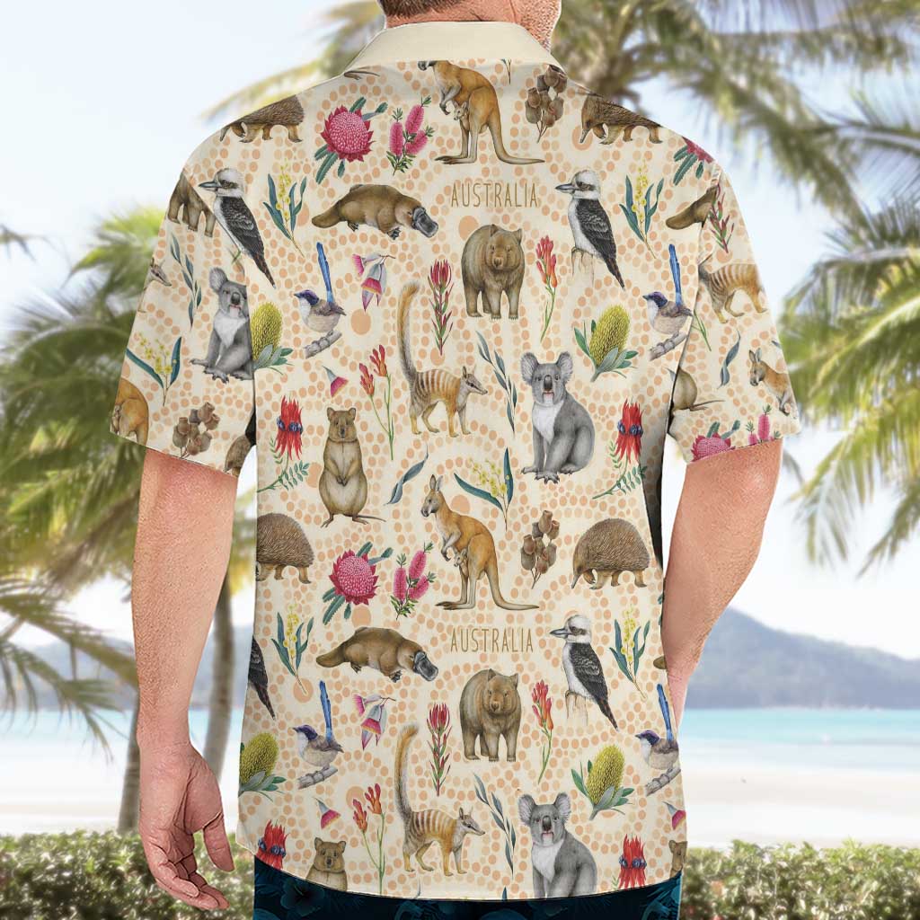 Australia Native Animals Hawaiian Shirt Aussie Aboriginal Art Seamless Vibes - Aussie Hoodie