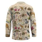 Australia Native Animals Hockey Jersey Aussie Aboriginal Art Seamless Vibes - Aussie Hoodie
