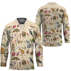 Australia Native Animals Hockey Jersey Aussie Aboriginal Art Seamless Vibes - Aussie Hoodie