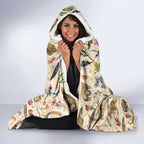 Australia Native Animals Hooded Blanket Aussie Aboriginal Art Seamless Vibes - Aussie Hoodie