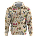 Australia Native Animals Hoodie Aussie Aboriginal Art Seamless Vibes - Aussie Hoodie