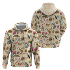 Australia Native Animals Hoodie Aussie Aboriginal Art Seamless Vibes - Aussie Hoodie
