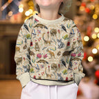 Australia Native Animals Kid Ugly Christmas Sweater Aussie Aboriginal Art Seamless Vibes - Aussie Hoodie