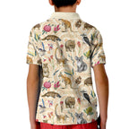 Australia Native Animals Kid Polo Shirt Aussie Aboriginal Art Seamless Vibes - Aussie Hoodie
